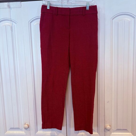 Loft Berry Color Slim Leg‎ Dress Pants Size 0 - Picture 1 of 8